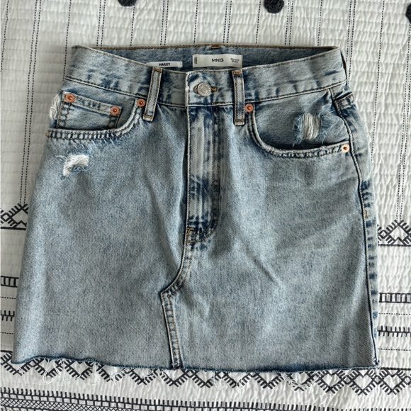 Mango Denim Mini Skirt - Picture 4 of 6